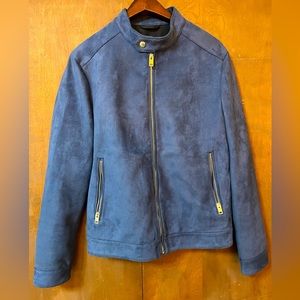 Express Faux-Suede Bike Jacket